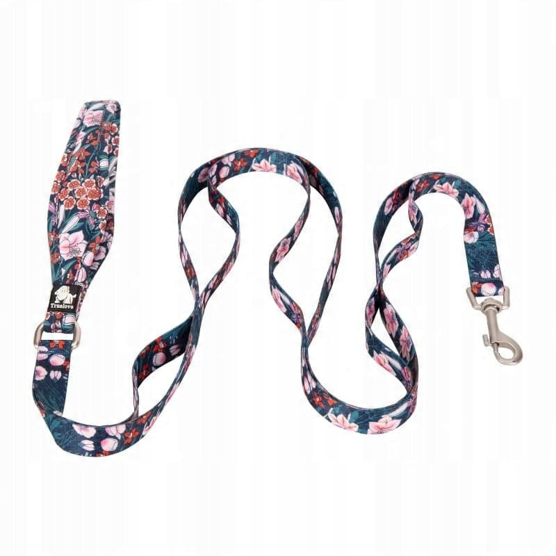 DOG LEASH TRUELOVE BLOSSOM NAVY BLUE-RED 1,4M SIZE S Manufacturer code TLL3112