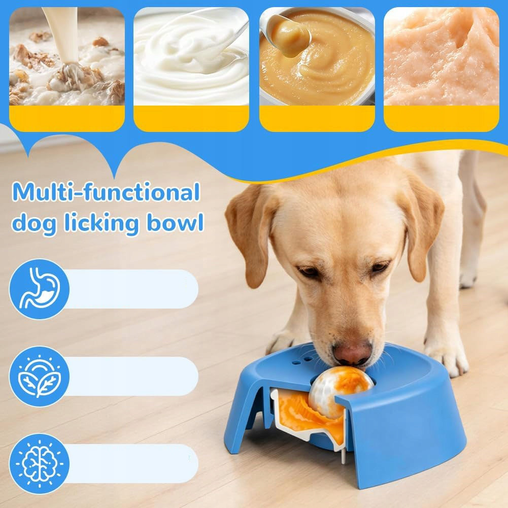 DOG LICKING FOOD SLOWING BOWL LOLLIPOP FOR ROTATING STRESS Manufacturer code MISKA spowalniająca jedzenie do LIZANIA - 155