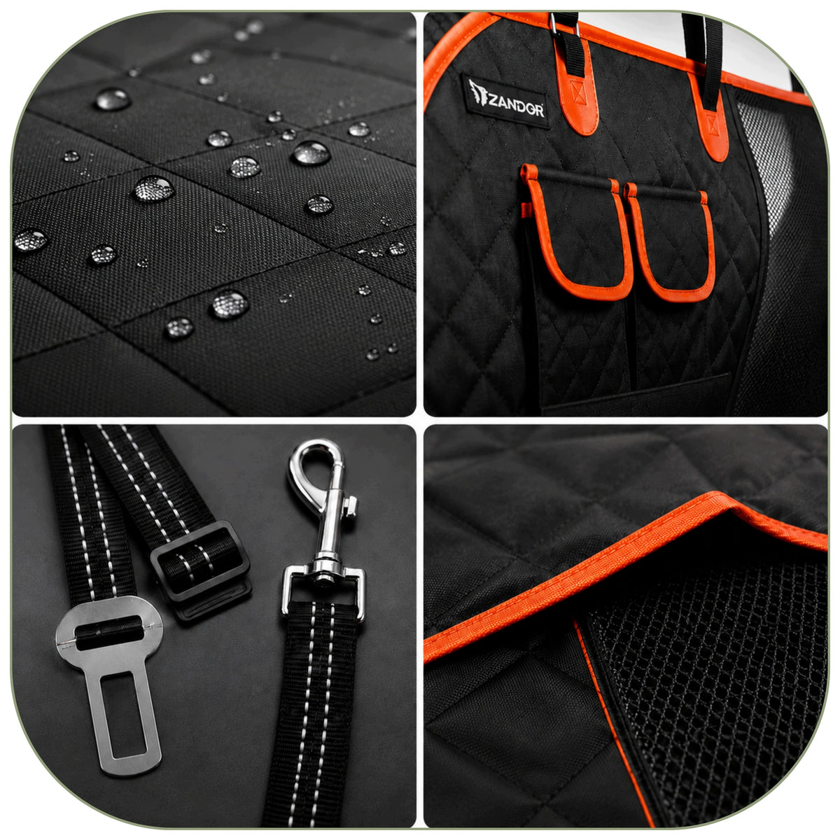 DOG MAT FOR CAR COVER CAR PROTECTIVE MAT 4IN1 BLACK Manufacturer code MATA OCHRONNA FOTEL SAMOCHODOWY ISOFIX