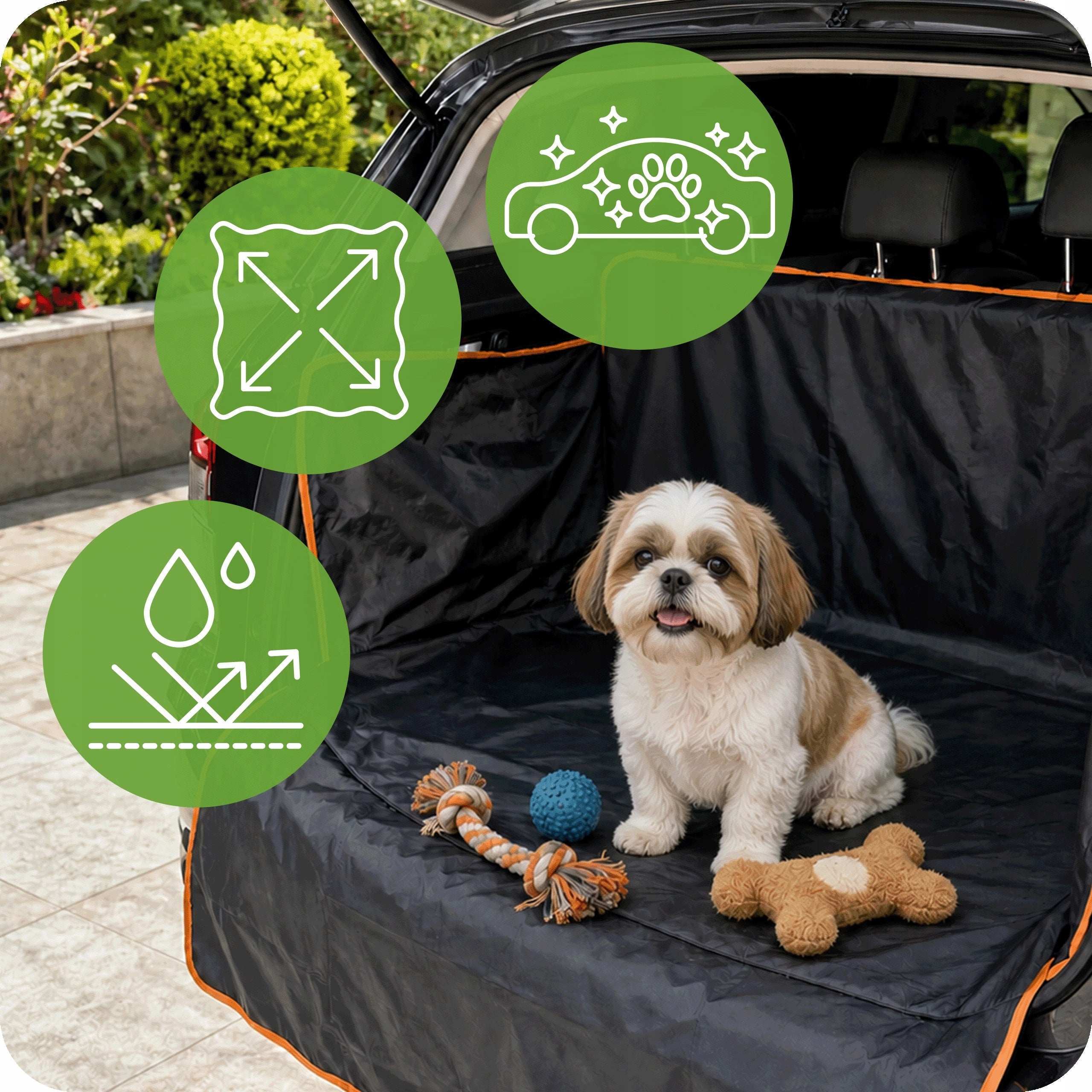 DOG MAT FOR CAR COVER FOR TRUNK SEAT 180x165cm Packaging status original