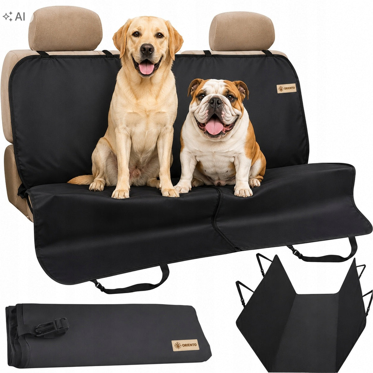 DOG MAT FOR CAR PROTECTIVE SEAT COVER 144x144cm