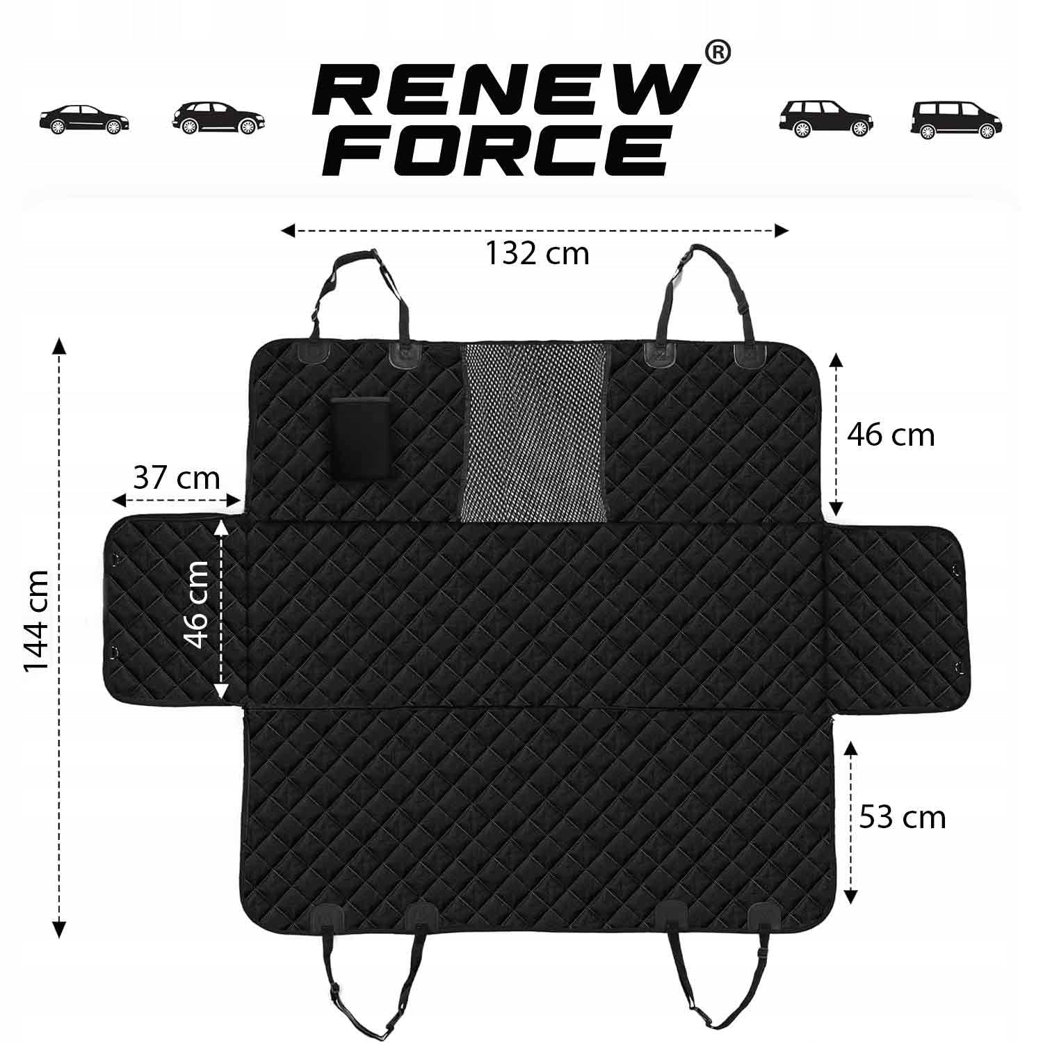 DOG MAT FOR CAR WATERPROOF Cover For Seat LARGE 144x132cm Manufacturer code DLA ZWIERZĄT PSA KOTA NA FOTEL SAMOCHODOWY 2