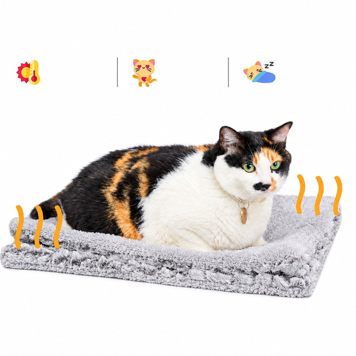 DOG MAT SELF-HEATING BLANKET AND CATS FOR WASHING 56 X 42 CM Length 56 cm