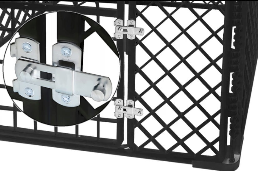 DOG PLAYPEN DOG FARM Puppies Cat Kitten Runway Cage 90x90x60 Manufacturer code kojec dla zwierząt z tworzywa CZARNY