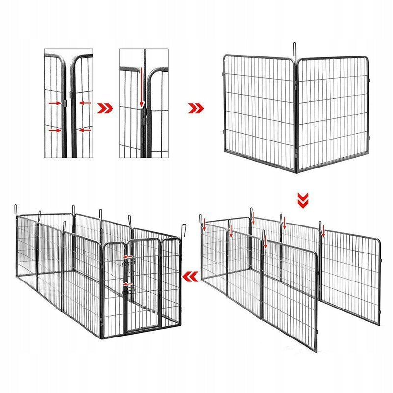 DOG PLAYPEN FARM CATWALK CAGE GOAL 80x60 Packaging status original