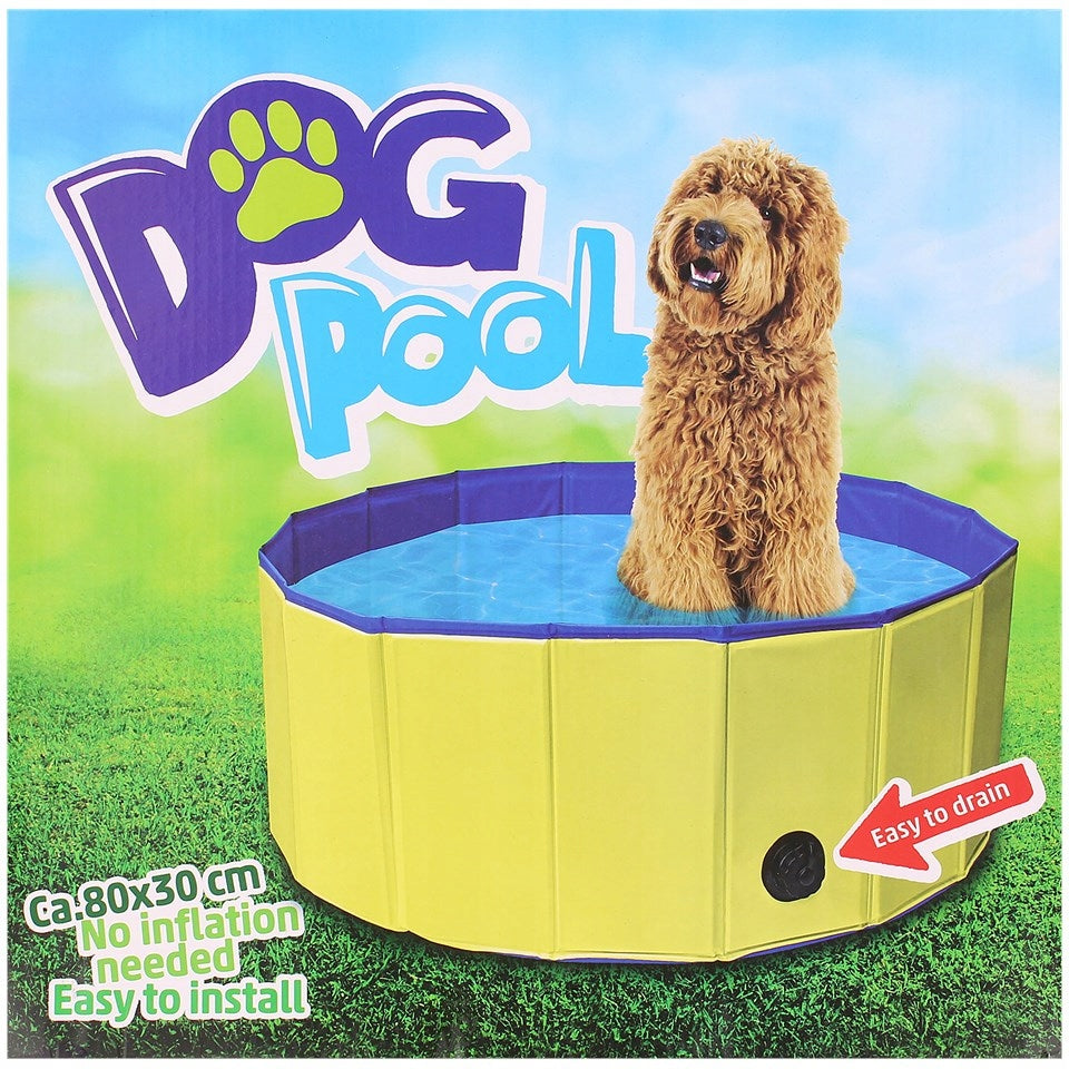 DOG POOL FOLDING GARDEN 80x30cm BLUE Kind tension