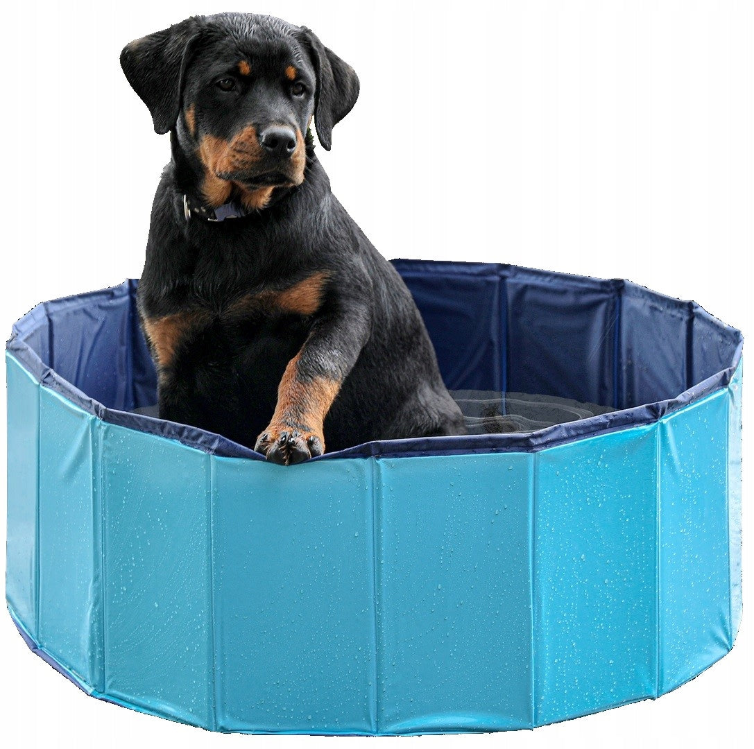 DOG POOL FOLDING GARDEN 80x30cm BLUE