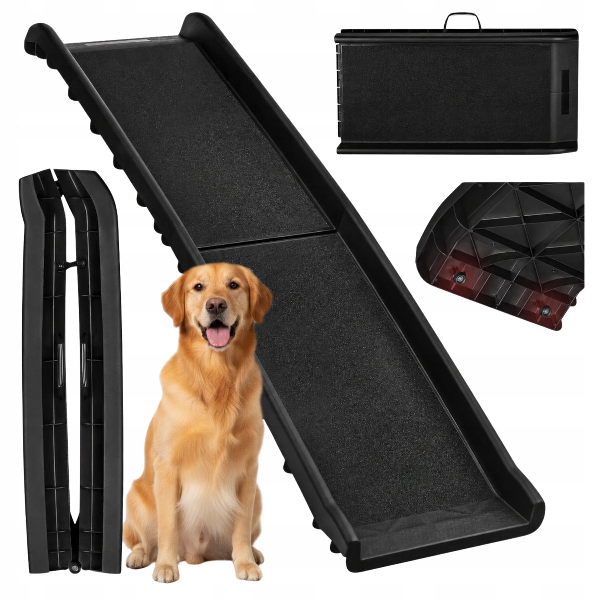 DOG RAMP Folding Platform Non-slip Waterproof up to 90 kg 156 cm