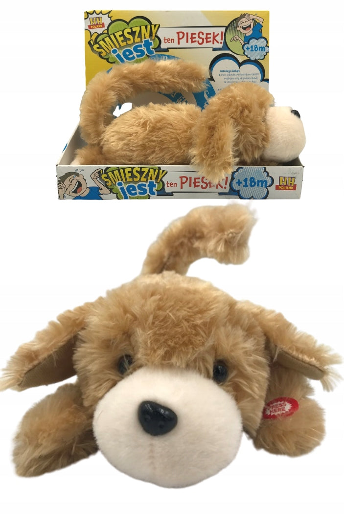 DOG ROLLING LAUGHING PLUSH TOY INTERACTIVE STUFFED ANIMAL TOY