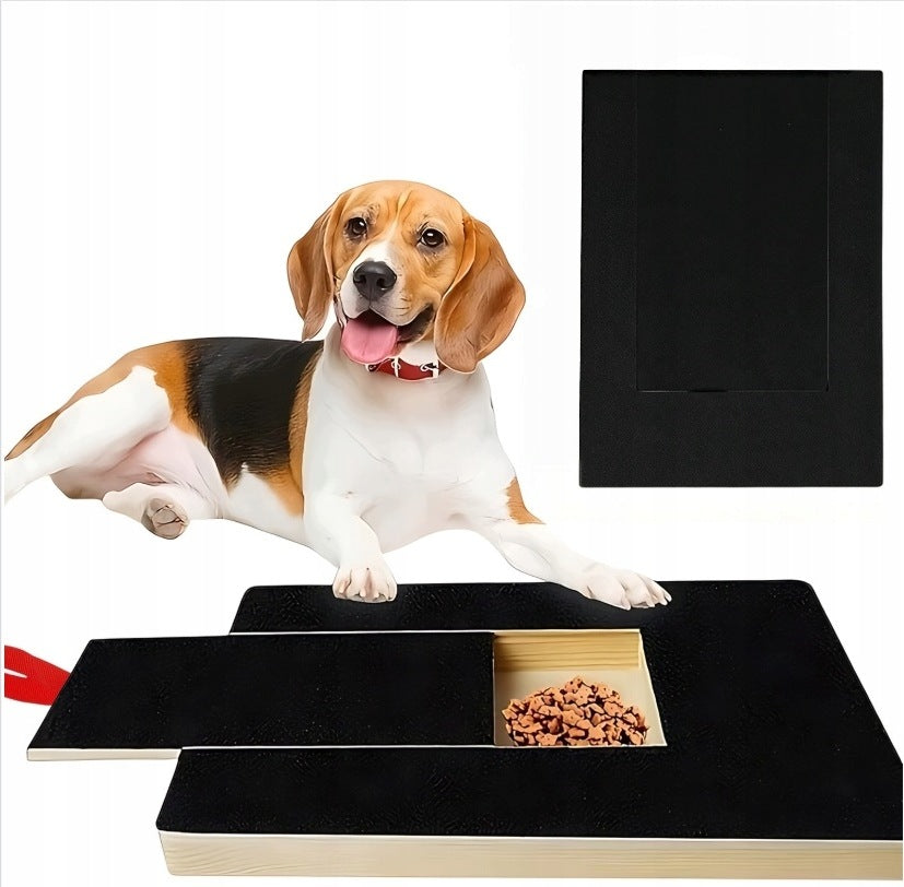 DOG SCRATCHING BOARD WITH TREAT DRAWER WOODEN BLACK Manufacturer code drapak dla psa
