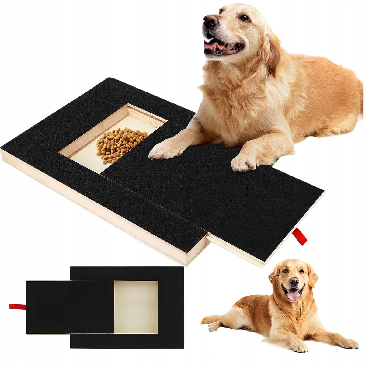 DOG SCRATCHING BOARD WOODEN MAT CLAW AND PAW CARE