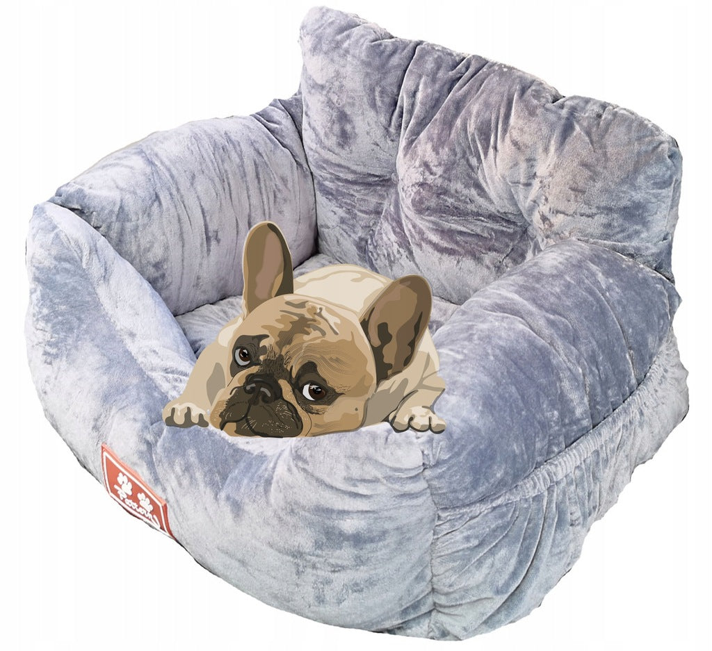 DOG SEAT FOR CAR SOFT CUDDLY