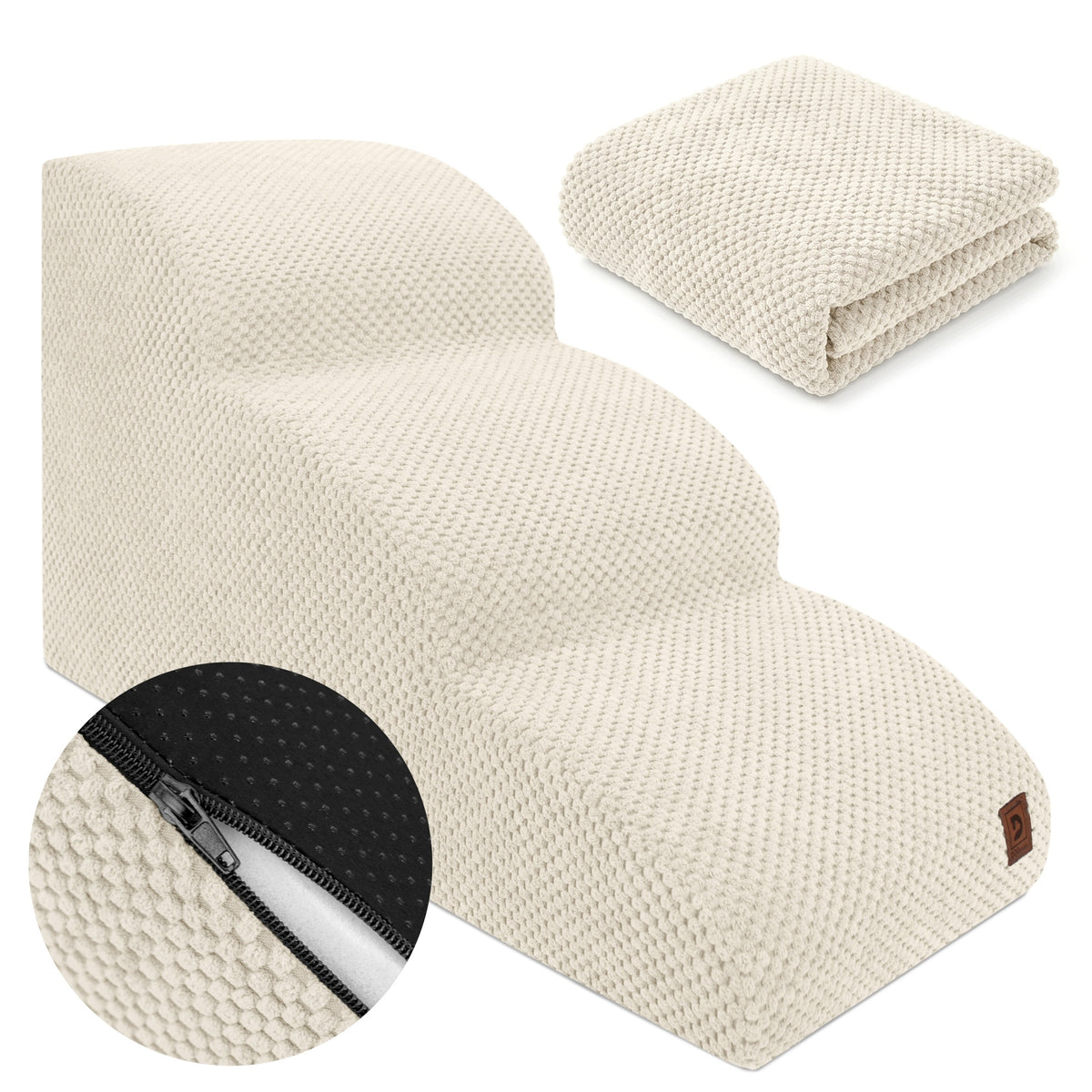 DOG STAIR COVER ANIMAL PLATFORM 3 DEGREES 60x30x40 CM BEIGE