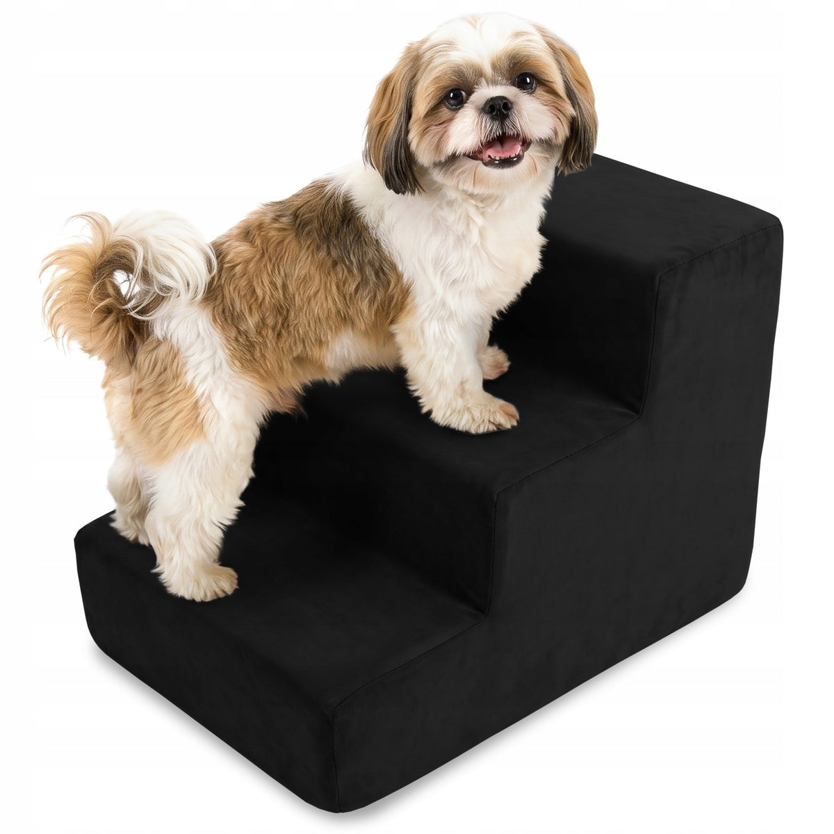 DOG STAIRS 30CM VELOUR FOR BED RAMP 3 DEGREES FOR CAT ANIMALS POUF