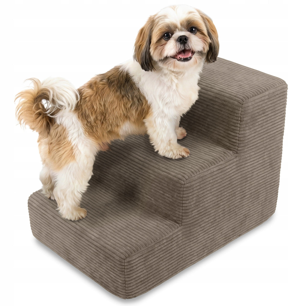 DOG STAIRS 30cm BROWN FOR BED RAMP 3 DEGREES FOR CAT ANIMALS POUF