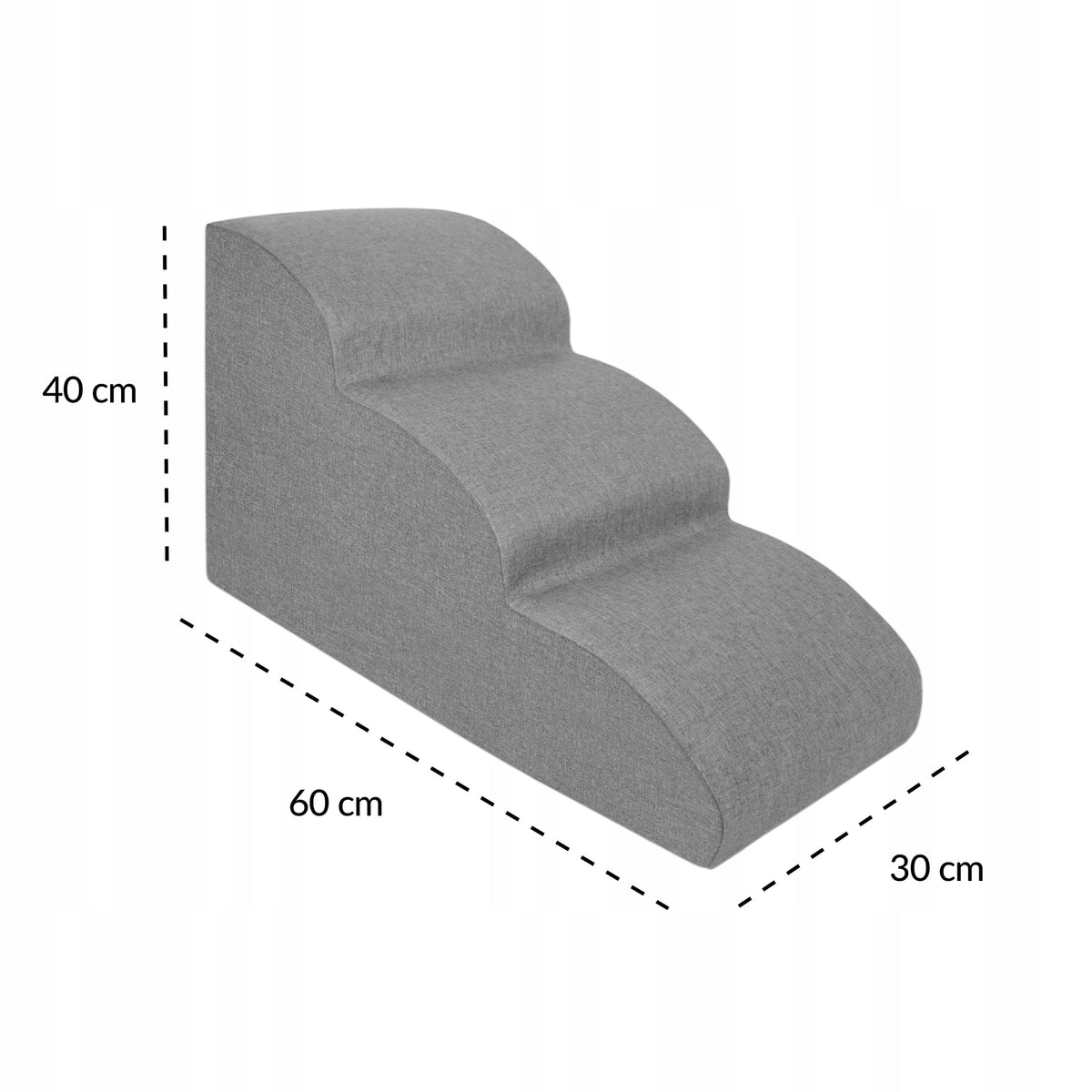 DOG STAIRS FOR CLIMBING PLATFORM 3 DEGREES 40 CM MILD STABLE RAMP Packaging status original