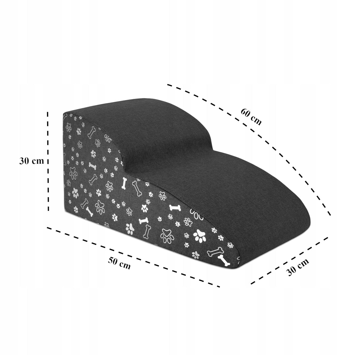 DOG STAIRS FOR CLIMBING THE PLATFORM 2 DEGREES 30 CM MILD STABLE RAMP Brand Dogguru