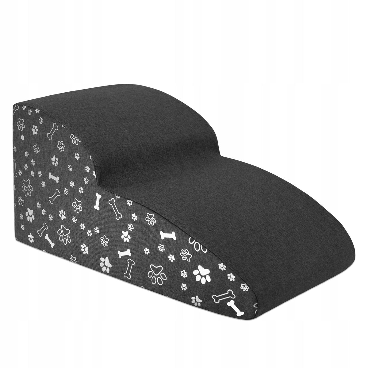 DOG STAIRS FOR CLIMBING THE PLATFORM 2 DEGREES 30 CM MILD STABLE RAMP Color gray