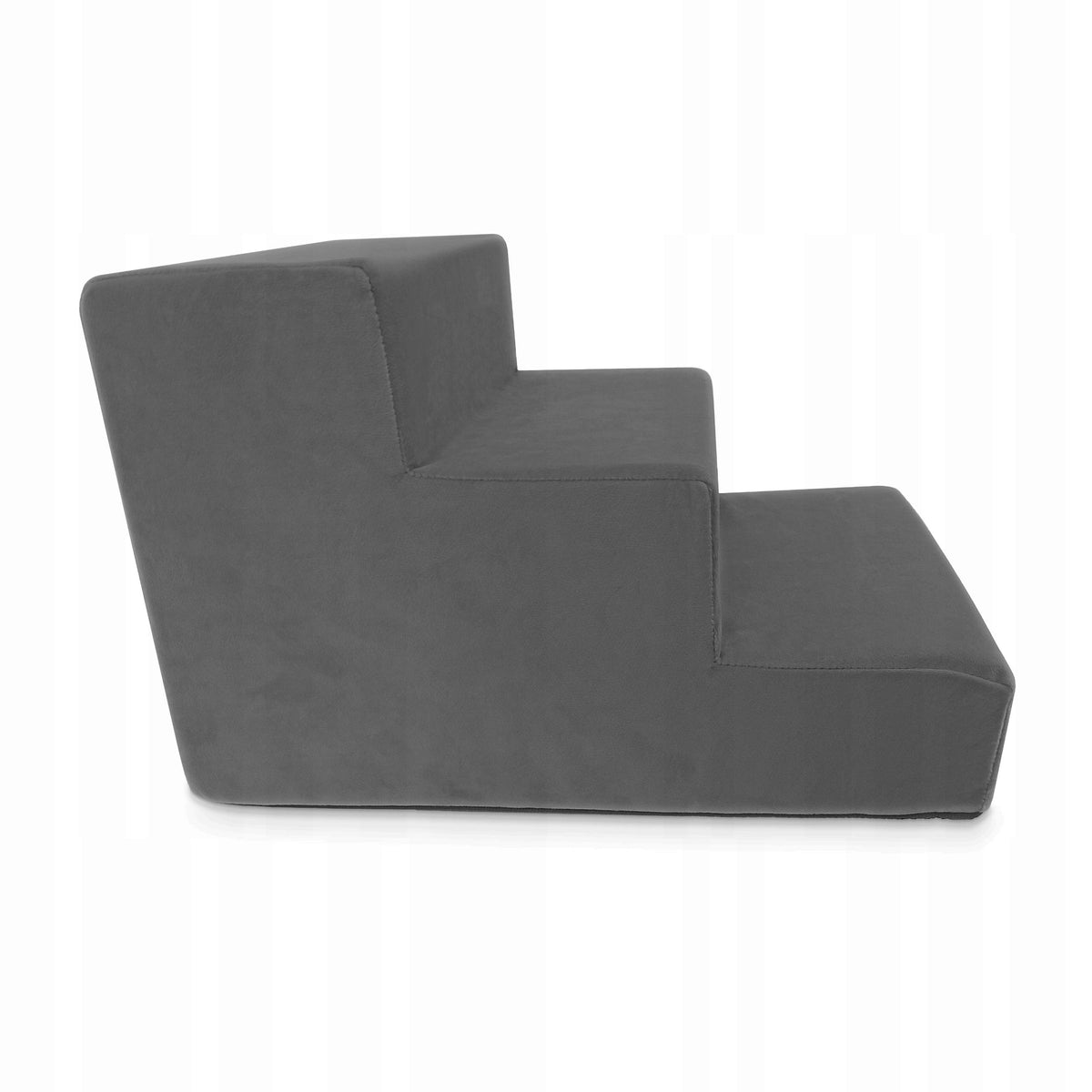 DOG STAIRS RAMP 30cm GRAPHITE VELOUR ANIMAL STAIRS 3 DEGREES Manufacturer code MB-ST-3296-177239-P-ST01-30-45-T15