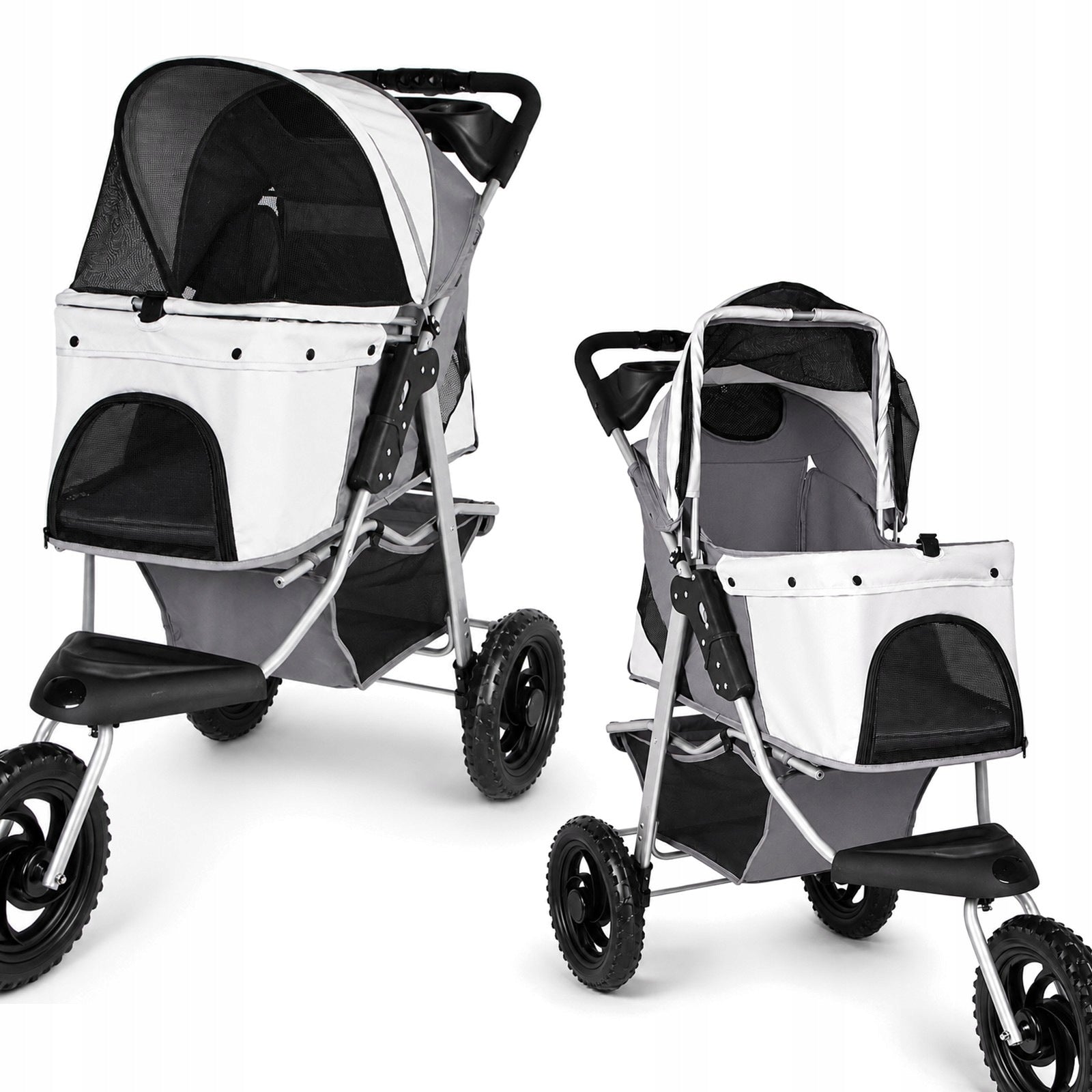 DOG STROLLER EASY FOLDING LARGE WHEELS UP TO 20KG 115X55X110 KRUGER MEIER