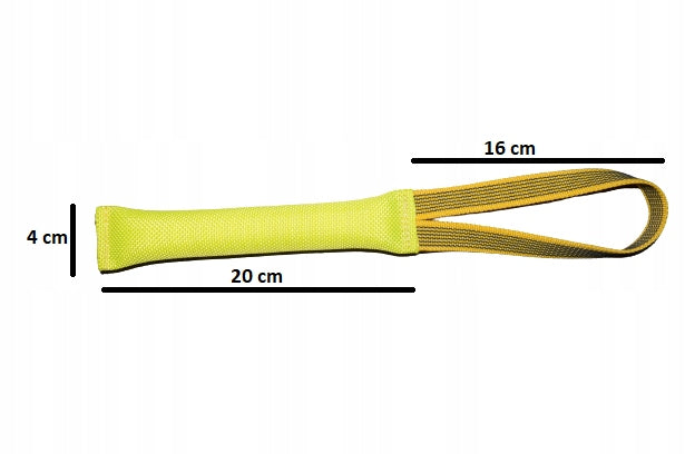 DOG TEETHER YELLOW TUG TOY FIRE HOSE 4x20 CM