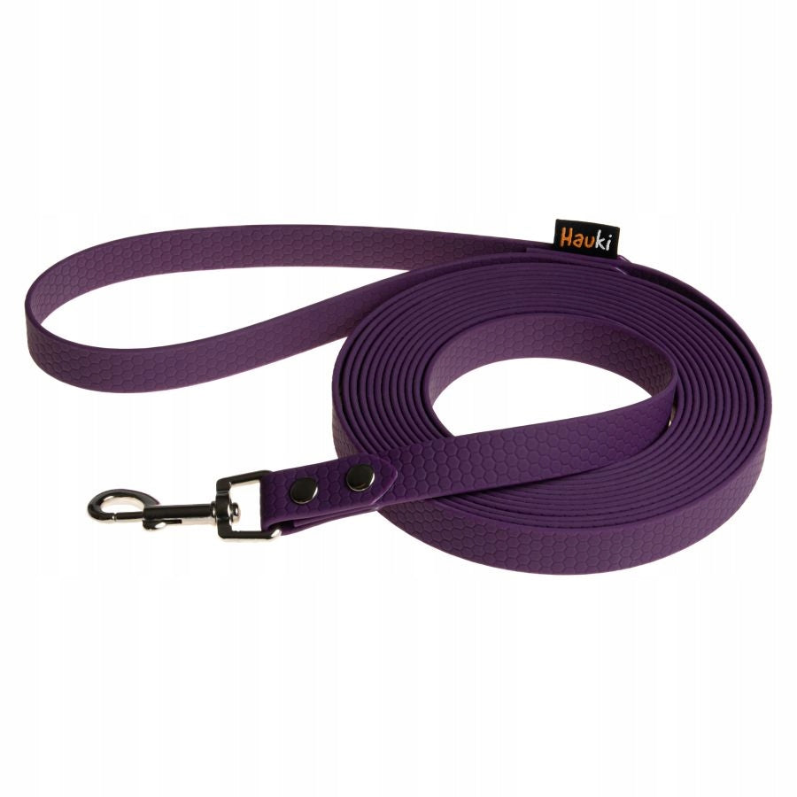 DOG TRAINING CORD 5M. CLASSIC DOG LEASH. PURPLE. HEXA PATTERN