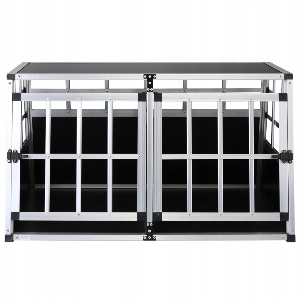 DOG TRANSPORTER DOUBLE CAGE 89x70x51cm