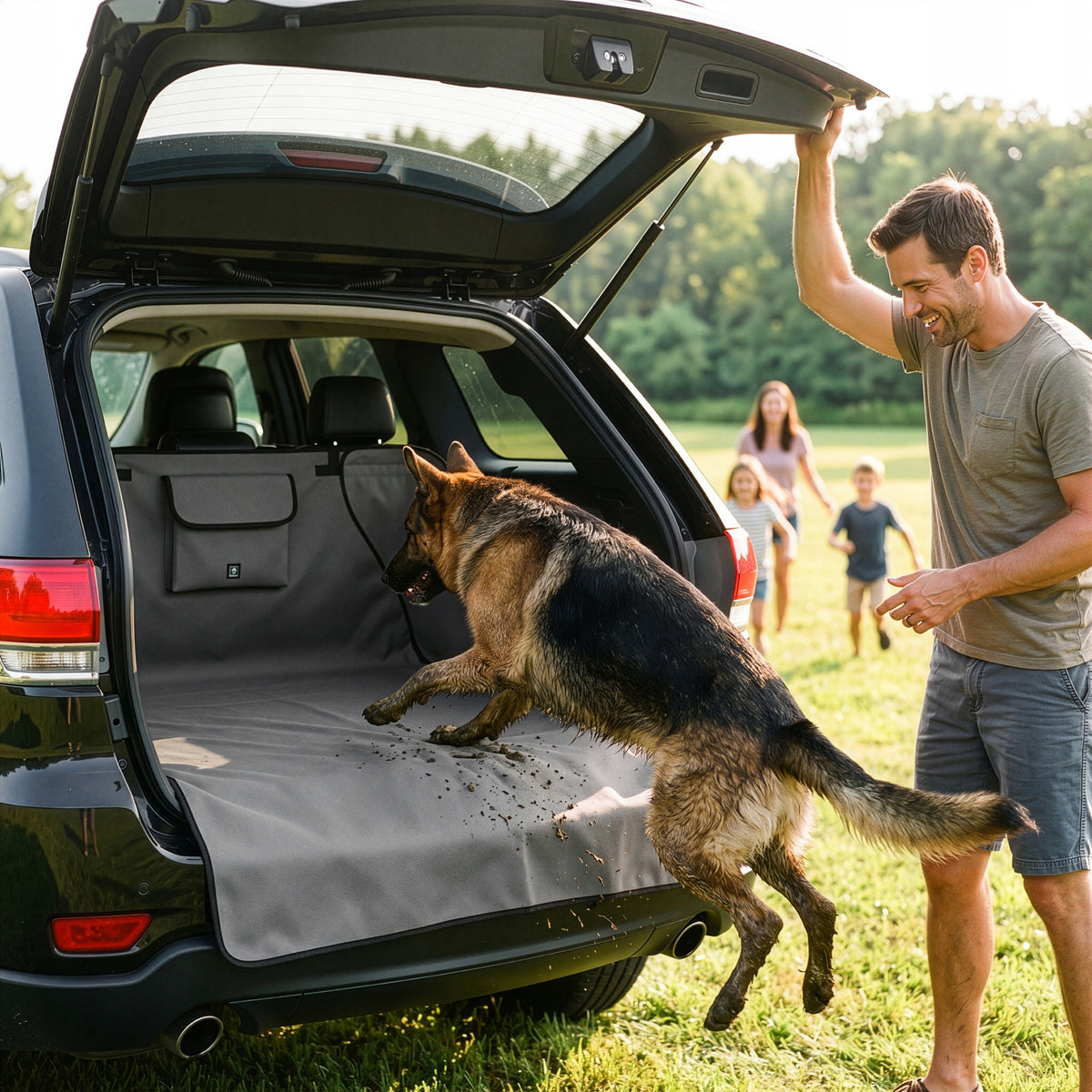 DOG TRUNK MAT THICK CAR COVER PREMIUM GREY Manufacturer code Pet Safe drive Szary - 39054