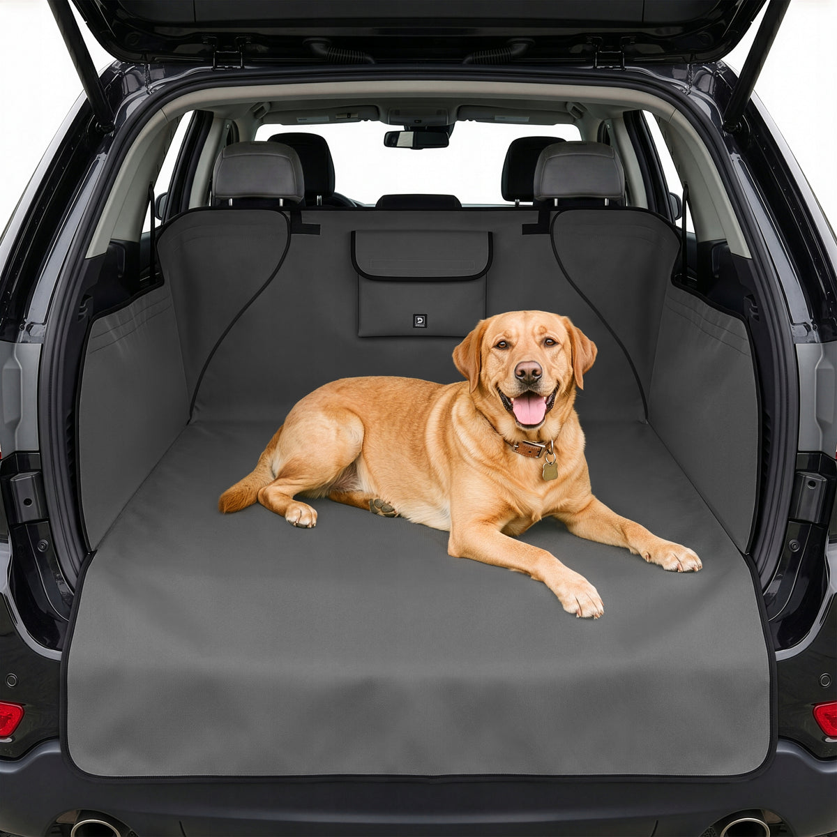 DOG TRUNK MAT THICK CAR COVER PREMIUM GREY Packaging status original