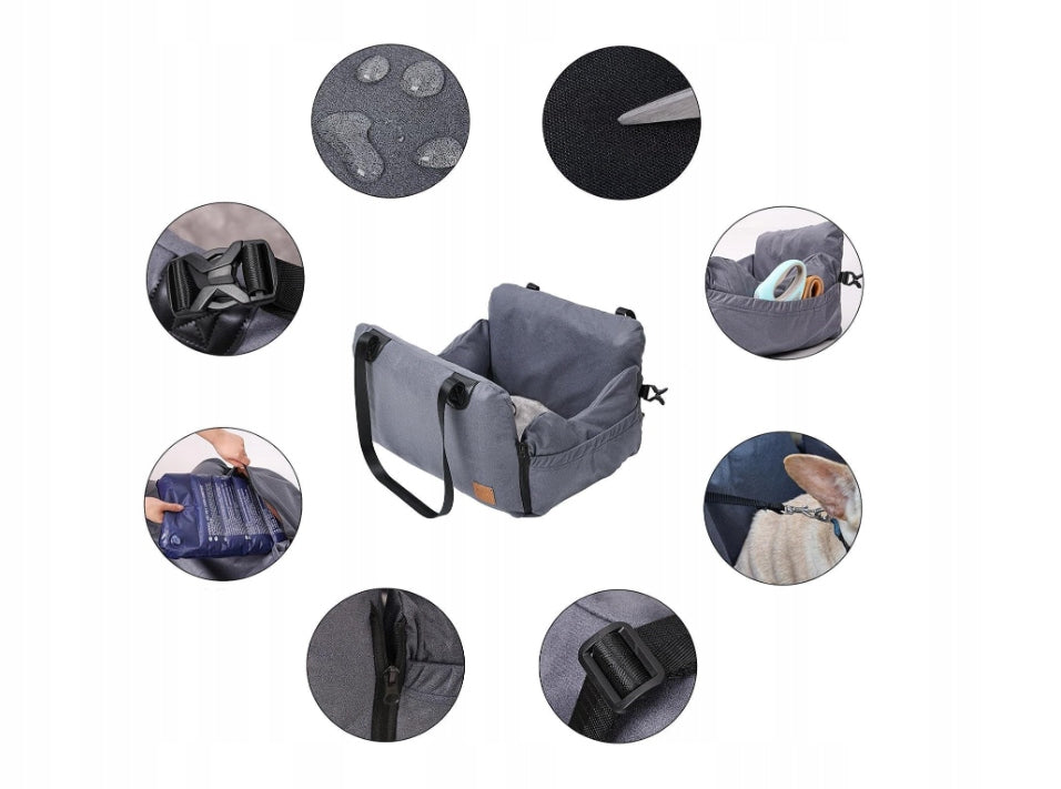 DOGLEMI Car Seat for Cat Dog Bed for Pupil Transporter Packaging status original