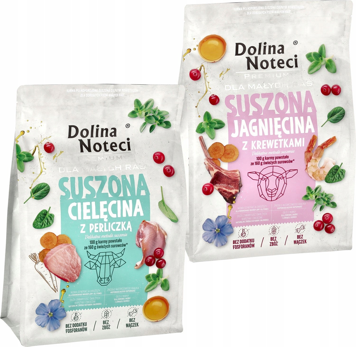 DOLINA NOTECI Premium Small Breeds DRIED Lamb Shrimp 3kg Packaging status original