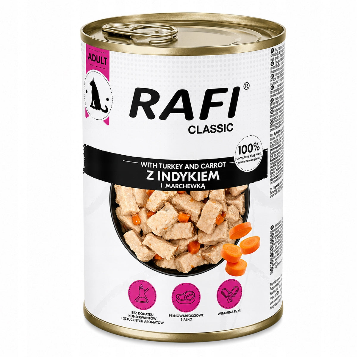 DOLINA NOTECI RAFI CLASSIC wet food DOG CANS MIX OF FLAVORS 10x1240G Brand Rafi