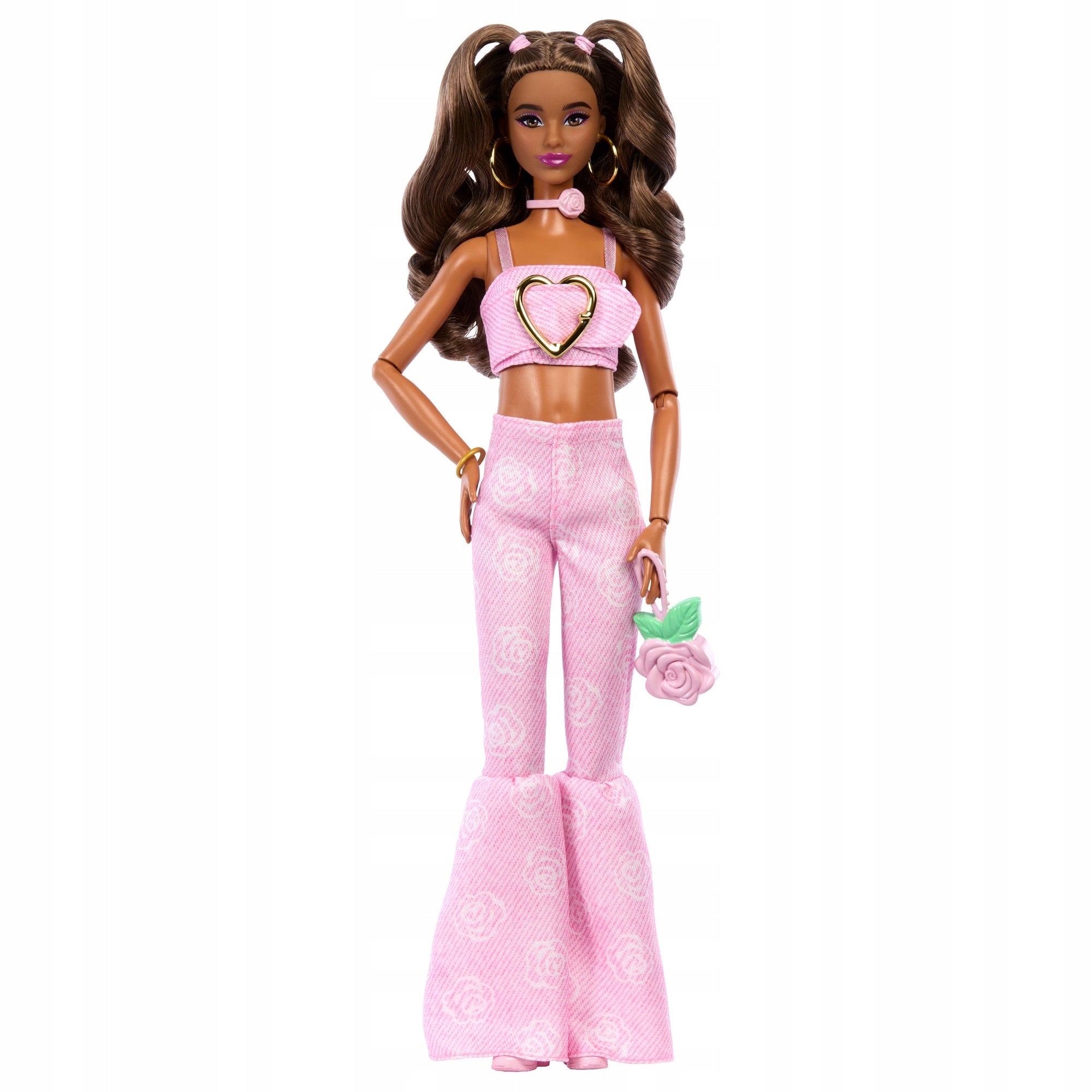 DOLL BARBIE DELUXE #12 STYLE PINK DENIM SET IN FASHIONABLE OUTFIT + ACCESSORIES Manufacturer code JJN72