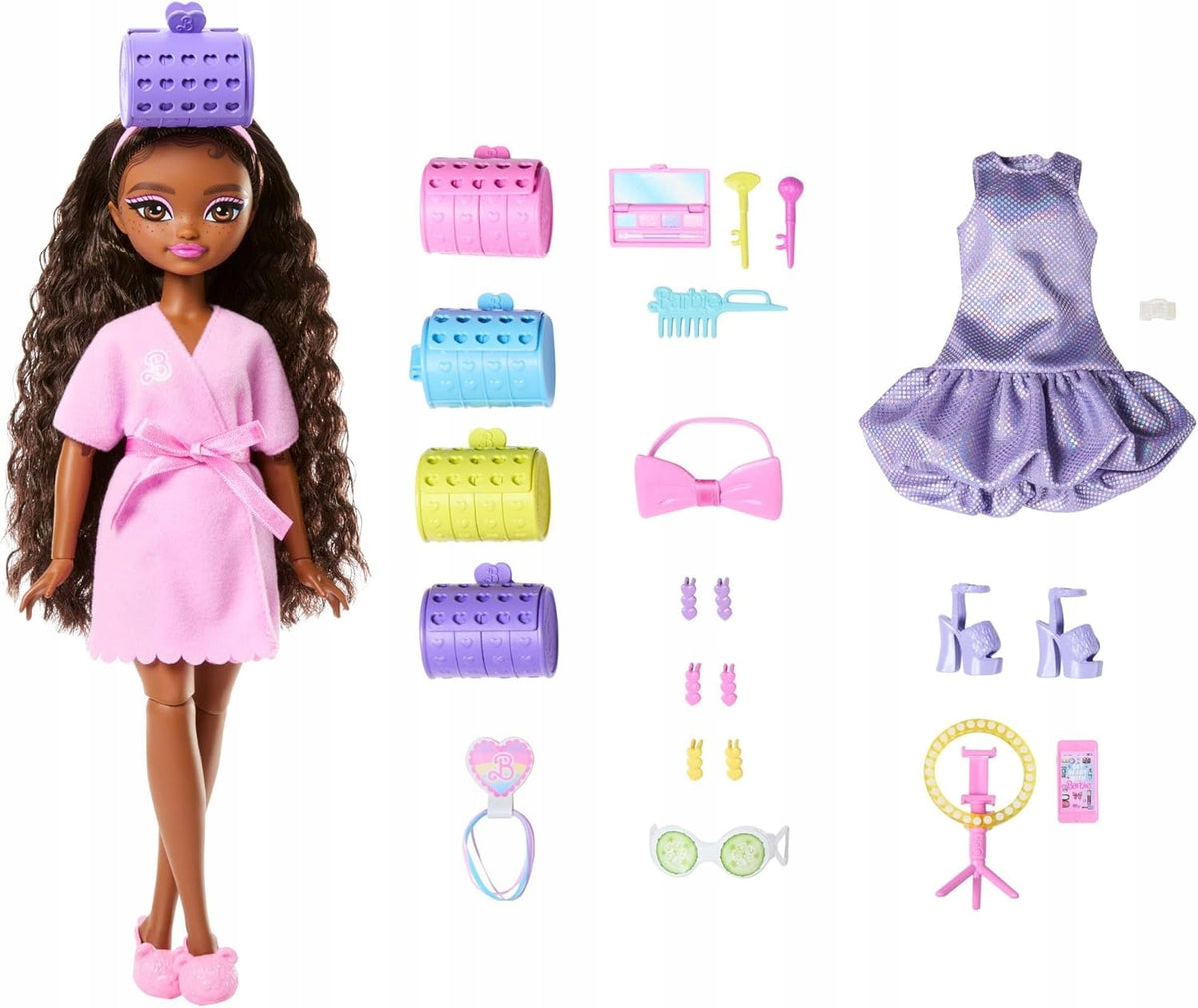 DOLL BARBIE DREAM BESTIES BROOKLYN Get ready with me, set with clothes Brand Barbie