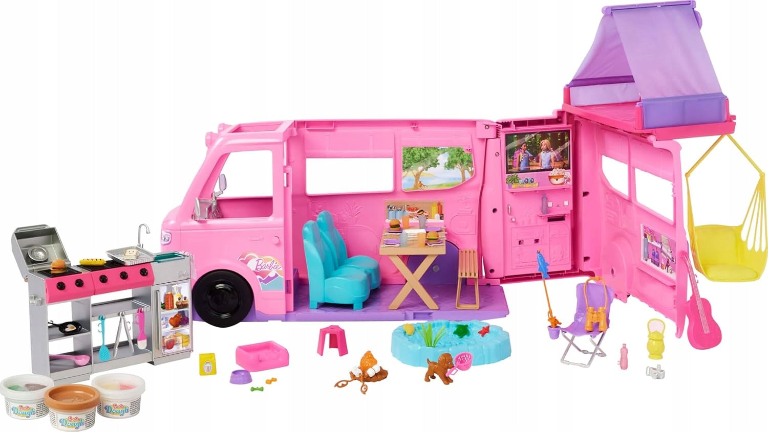 DOLL BARBIE DREAM CAMPER auto for dolls Barbie + accessories Brand Barbie