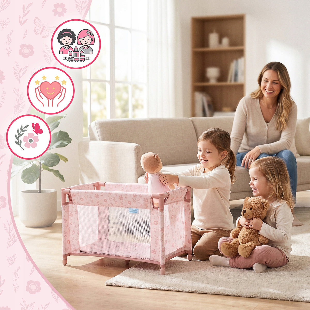 DOLL BED TOURIST PLAYPEN ACCESSORIES BAG BEDDING KINDERPLAY Manufacturer code KP0400A