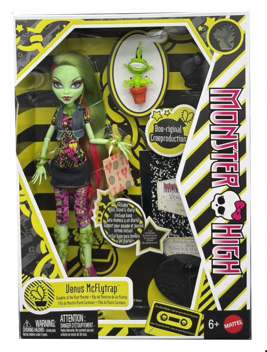 DOLL MONSTER HIGH REPRODUCTION Venus McFlytrap daughter of the Plant Monster Packaging status original