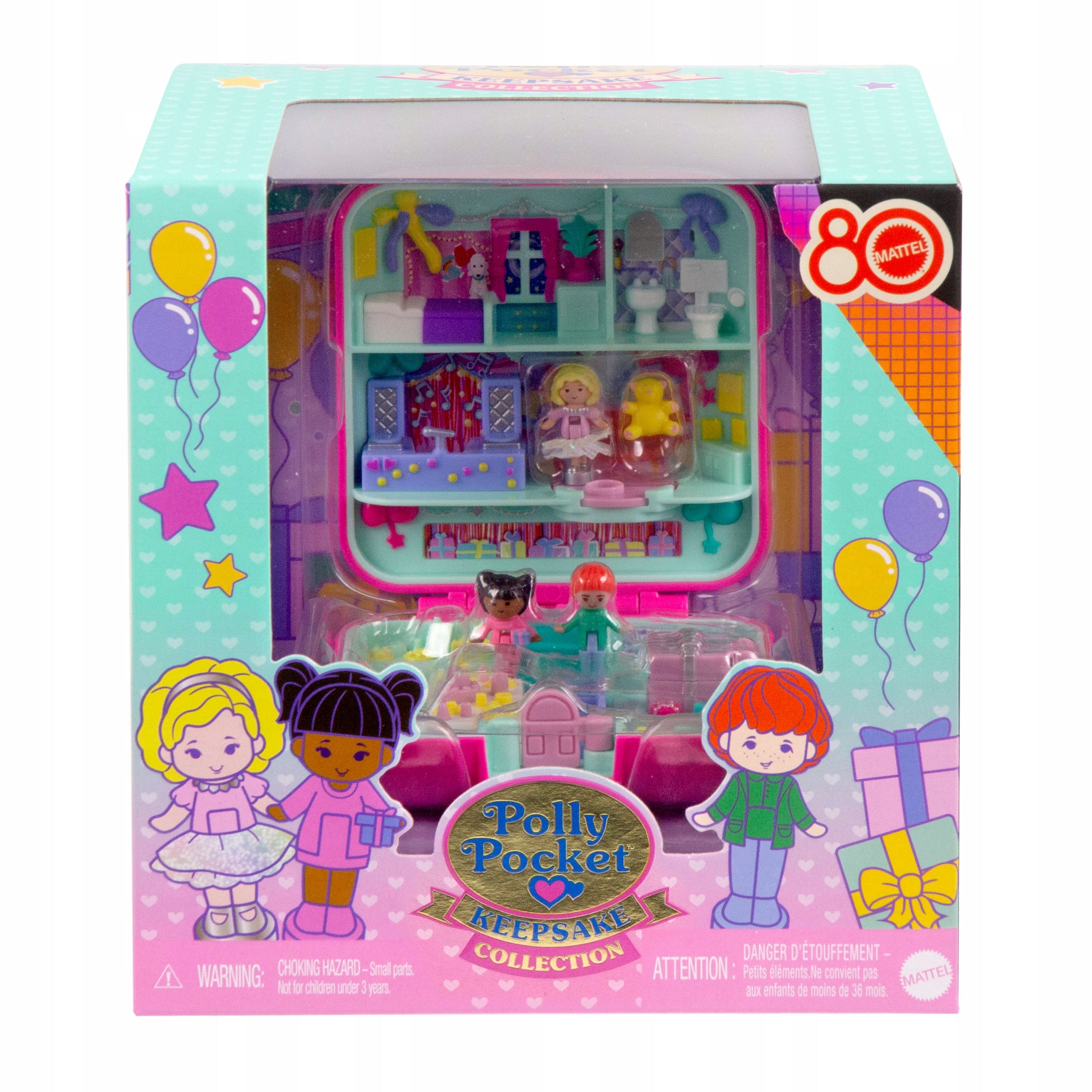 DOLL POLLY POCKET set for 80 years from Mattel, for children +4 years Packaging status original