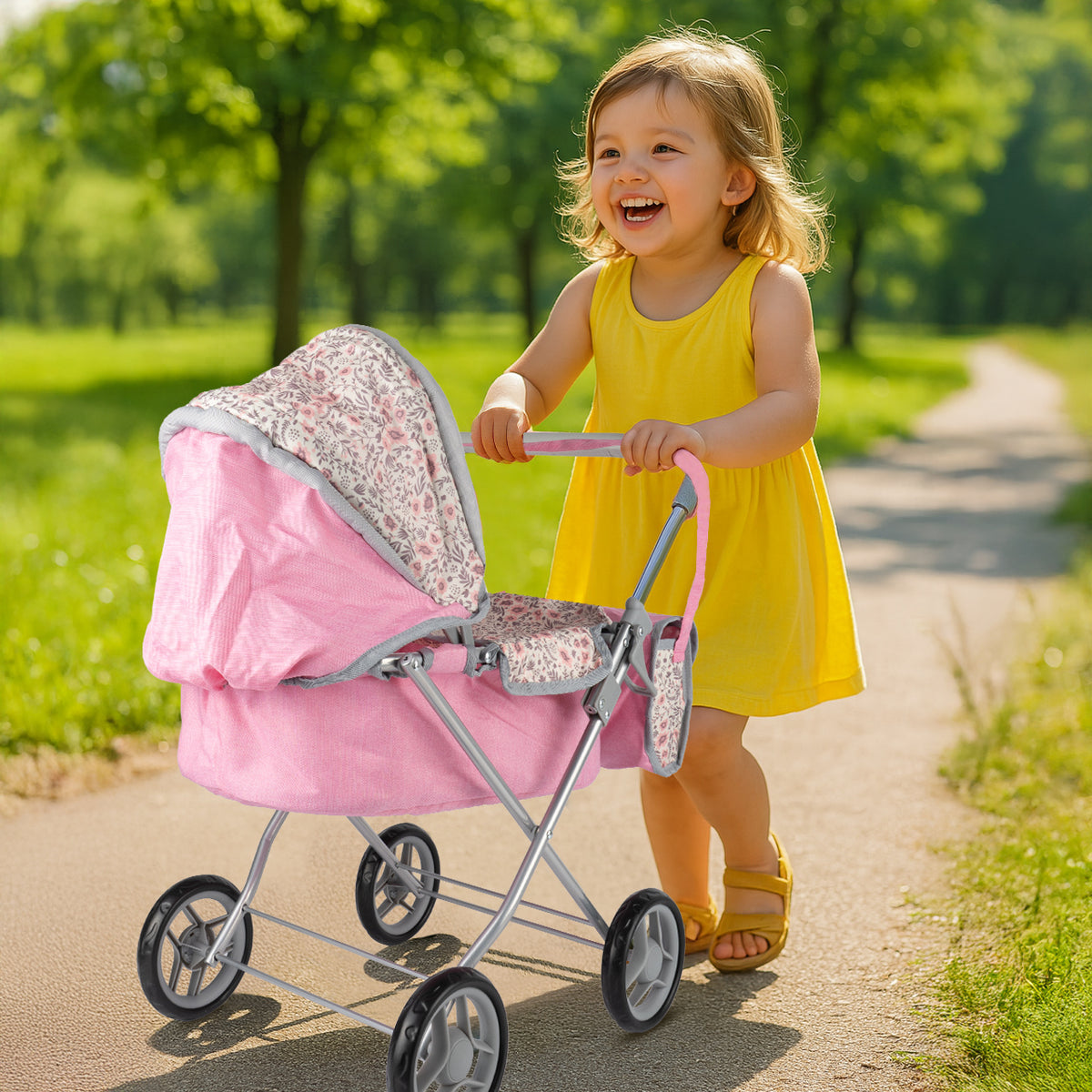 DOLL STROLLER DEEP FOLDING GONDOLA STROLLER BAG ADJUSTABLE CANOPY Manufacturer code 113391