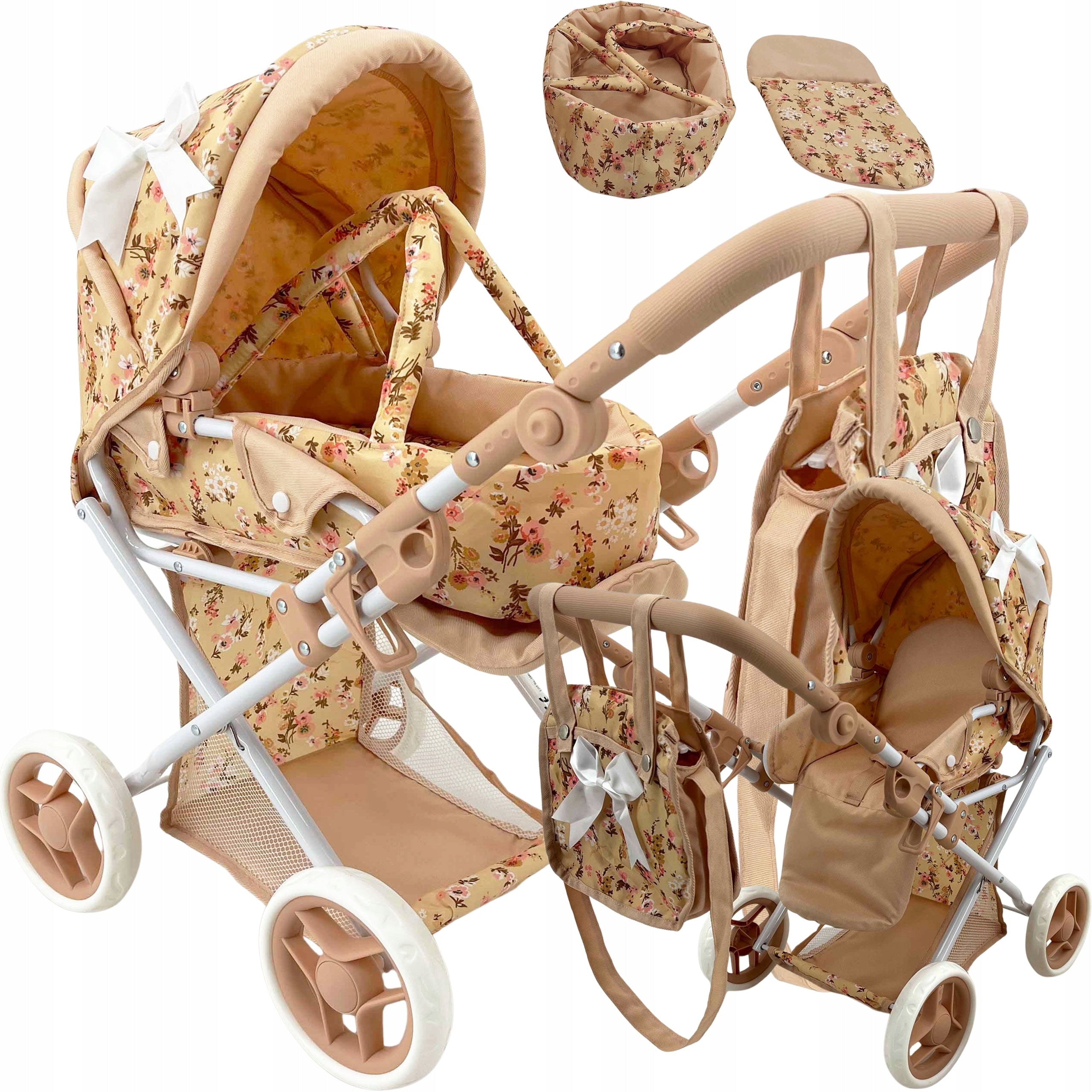 DOLL STROLLER DEEP STROLLER GONDOLA 3in1 MarioToys BAG BEDDING Manufacturer code 9346 nr9