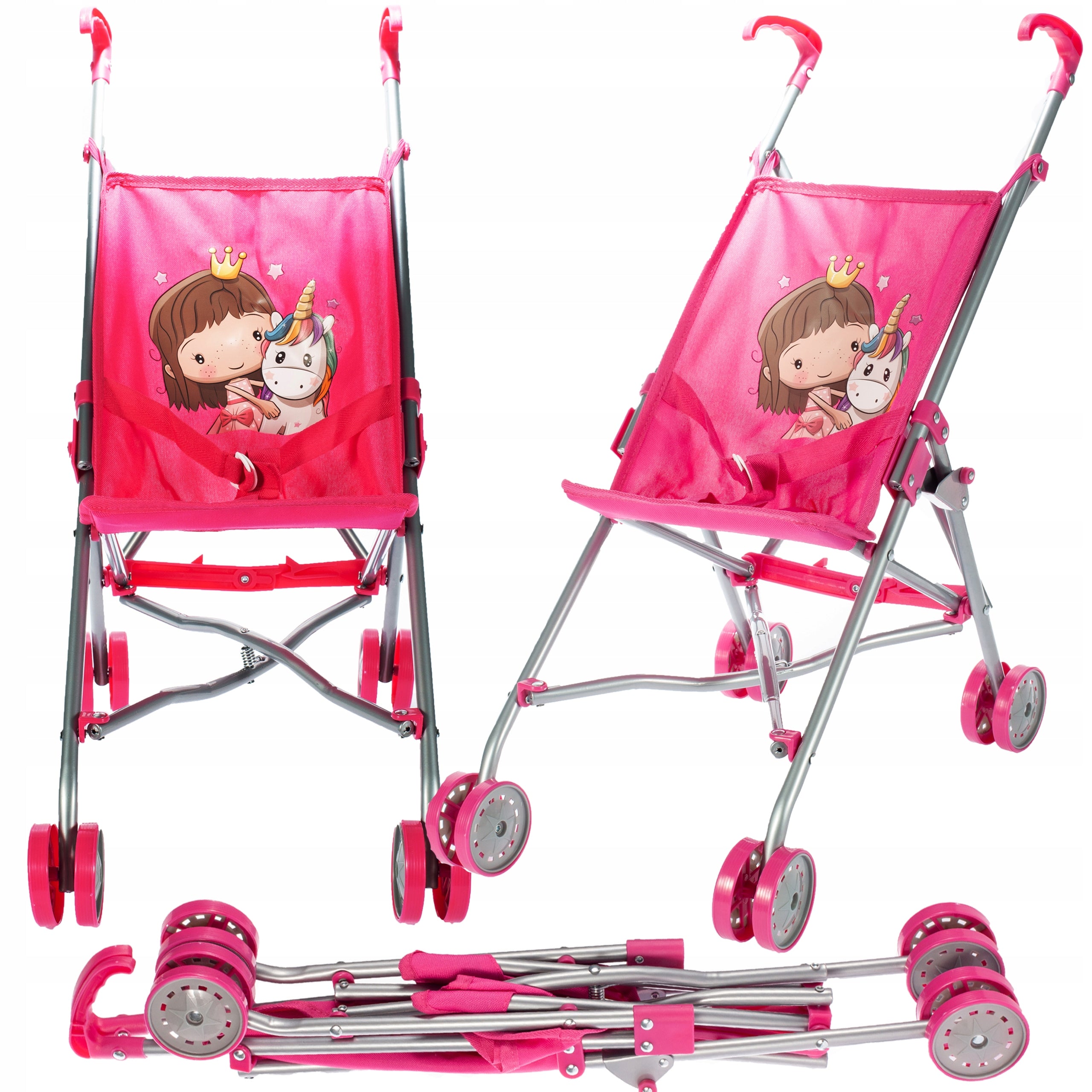 DOLL STROLLER UMBRELLA UNICORN LIGHTWEIGHT FOLDING STROLLER