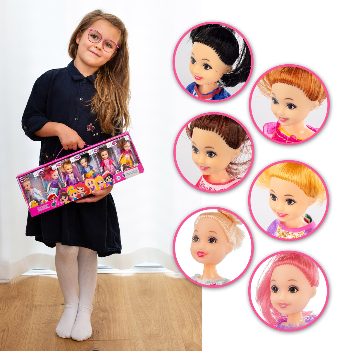 DOLLS DOLL FOR DOLLHOUSE LITTLE PRINCESSES 6 PIECES ACCESSORIES EAN (GTIN) 5907747600317