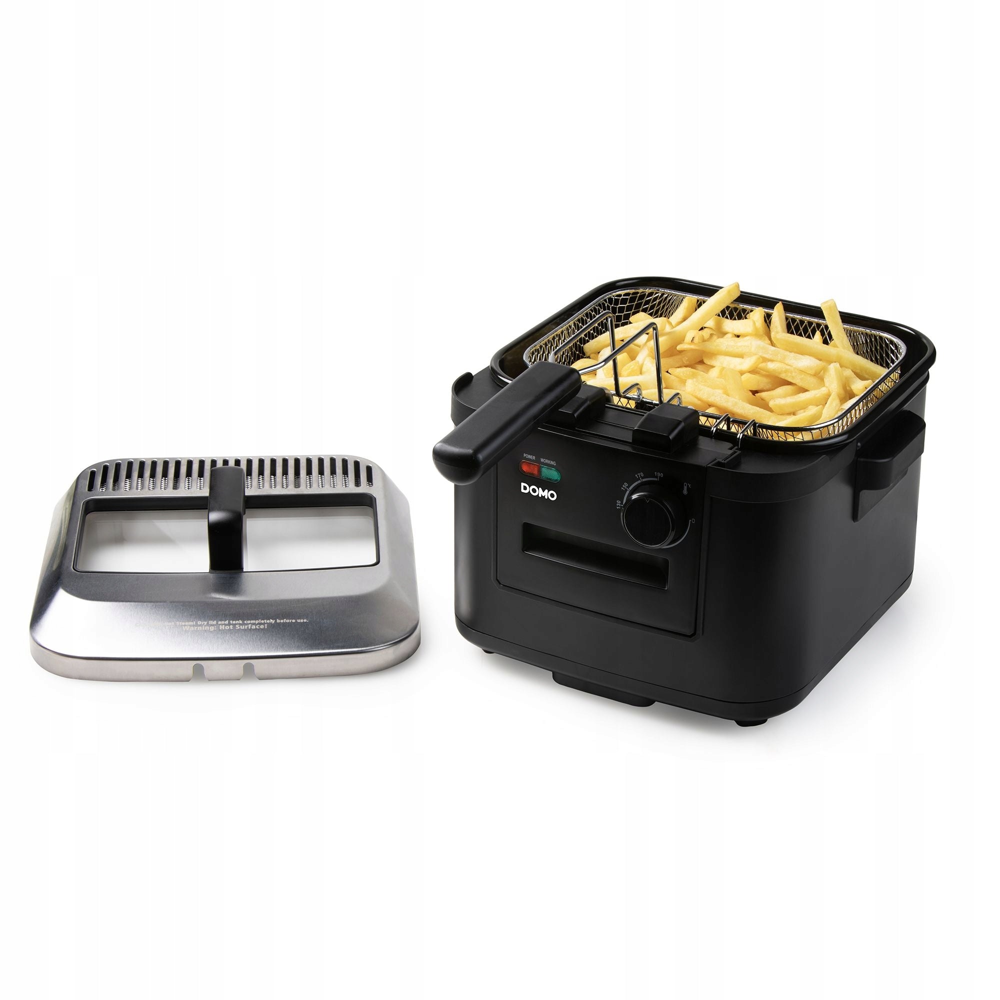 DOMO DO545FR Fryer 4L, 2000W, Window, Inox, Oil Fryer Packaging status original