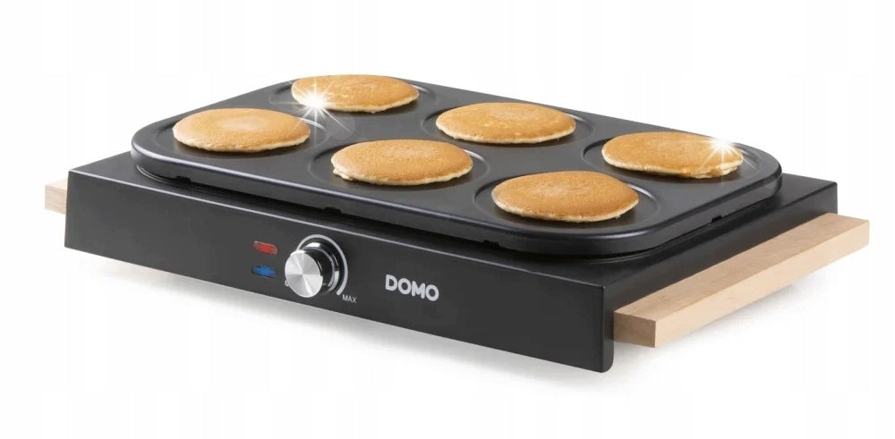 DOMO DO8717PN Electric Plate for Pancakes 6 Pancakes 1000W Ceramic