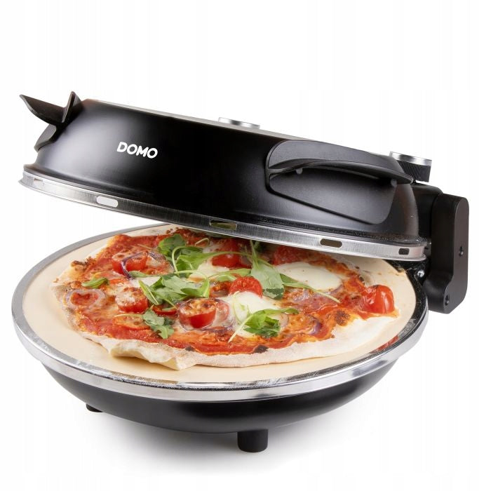 DOMO DO9285PZ PIZZA OVEN, 1200W, black, stone, 2 blades