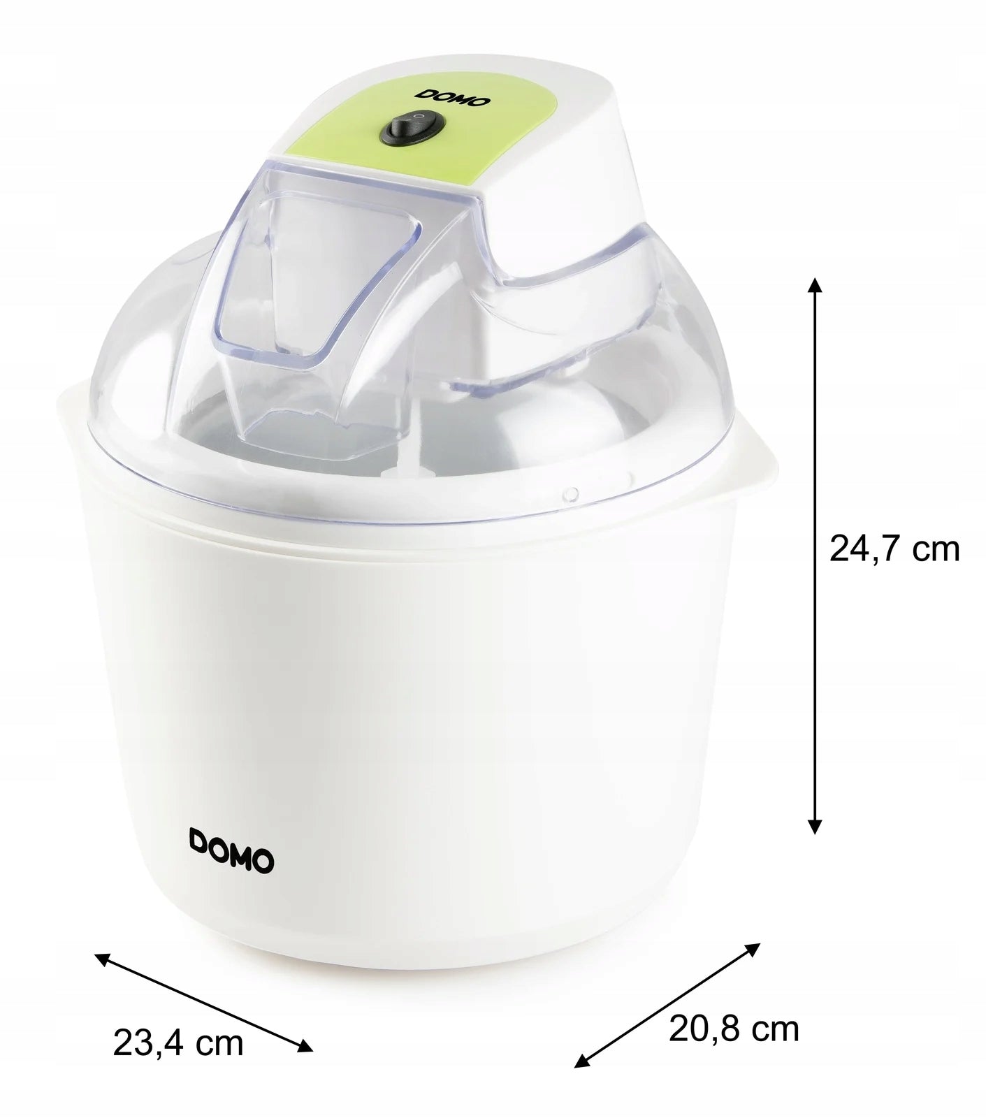 DOMO DO9304I Zmrzlinovač s chladicí nádobou 1,5l Dominant color silver/gray