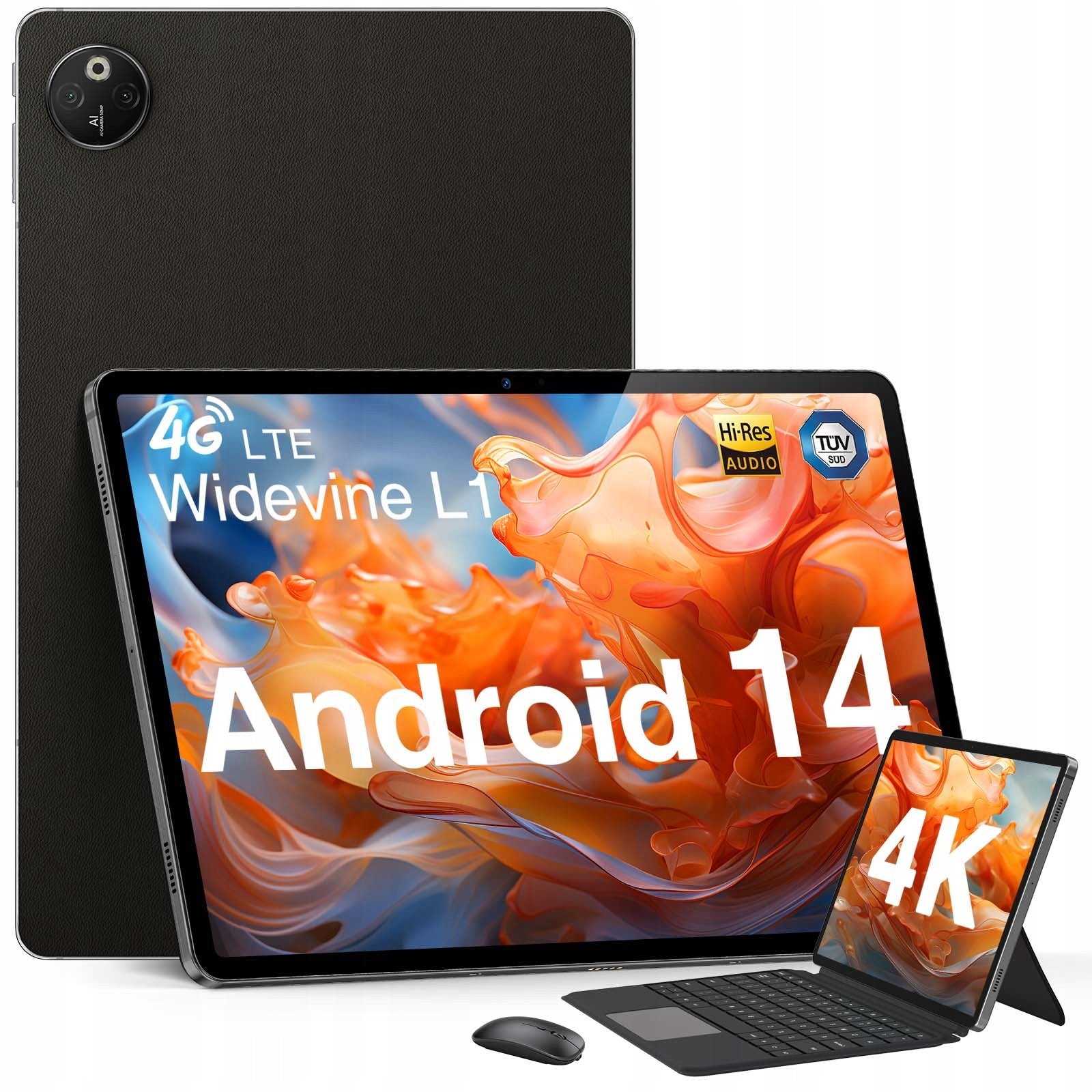 DOOGEE T30MAX Tablet 12.4" 20GB RAM/512GB Storage Android 14 10800mAh Battery Hi-Res Audio LTE WIFI OTG