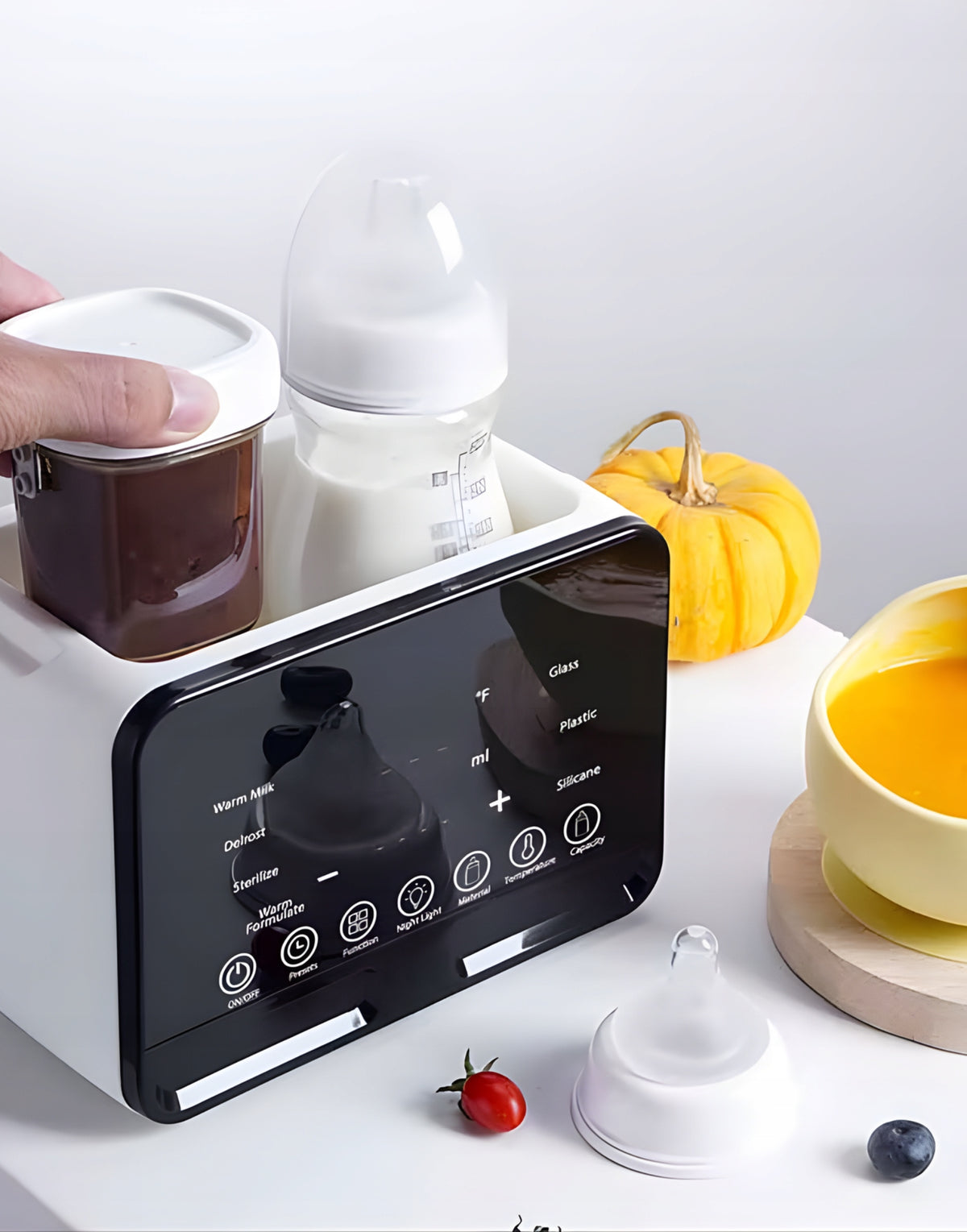 DOUBLE BOTTLE WARMER LCD FOOD STEAM STERILIZER PORTABLE Brand no brand