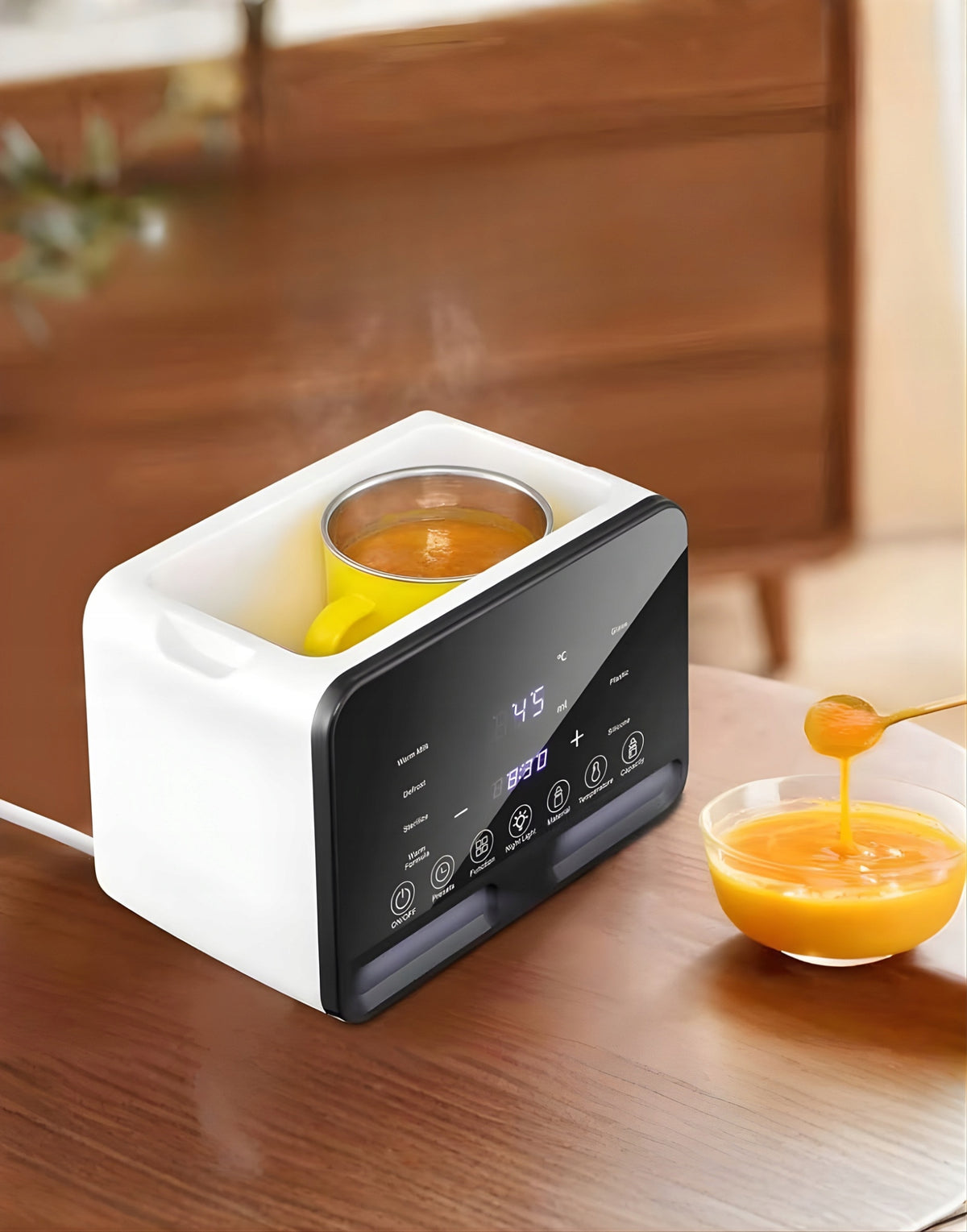 DOUBLE BOTTLE WARMER LCD FOOD STEAM STERILIZER PORTABLE Manufacturer code ST-04