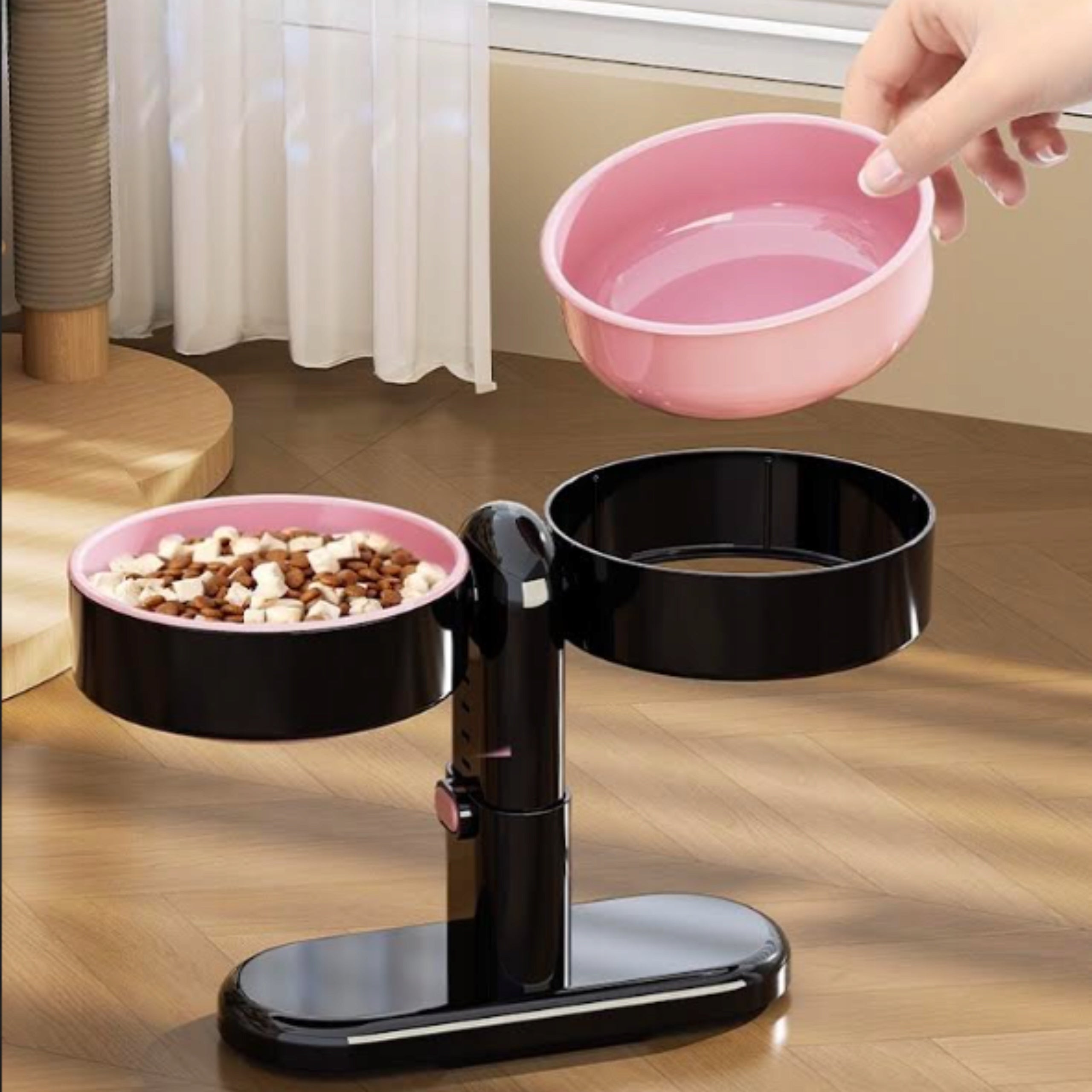 DOUBLE CAT DOG BOWL NON-SLIP + BOWL STAND SIEMIEC Packaging status original